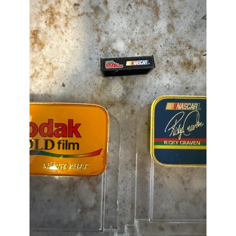 Vintage NASCAR‎ Racing Champions Display Stands Lot Sterling Marlin Ricky Craven